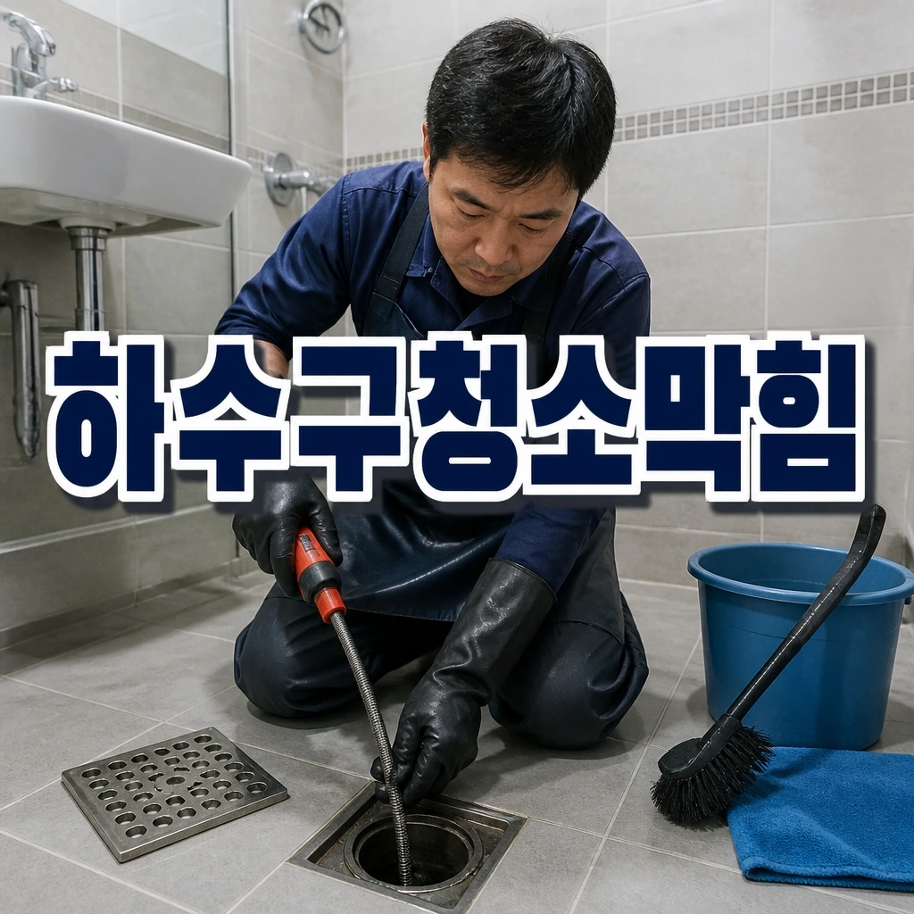 경상북도 청소상담신청 - 하수구청소막힘 관련 상담 안내 이미지